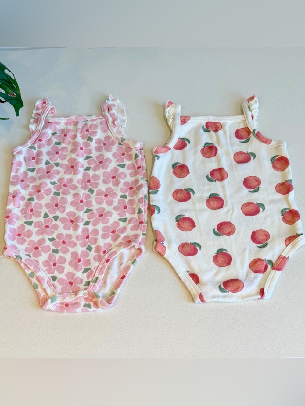 Organic Cotton Baby Girl Onesie Bundle 6-9M
